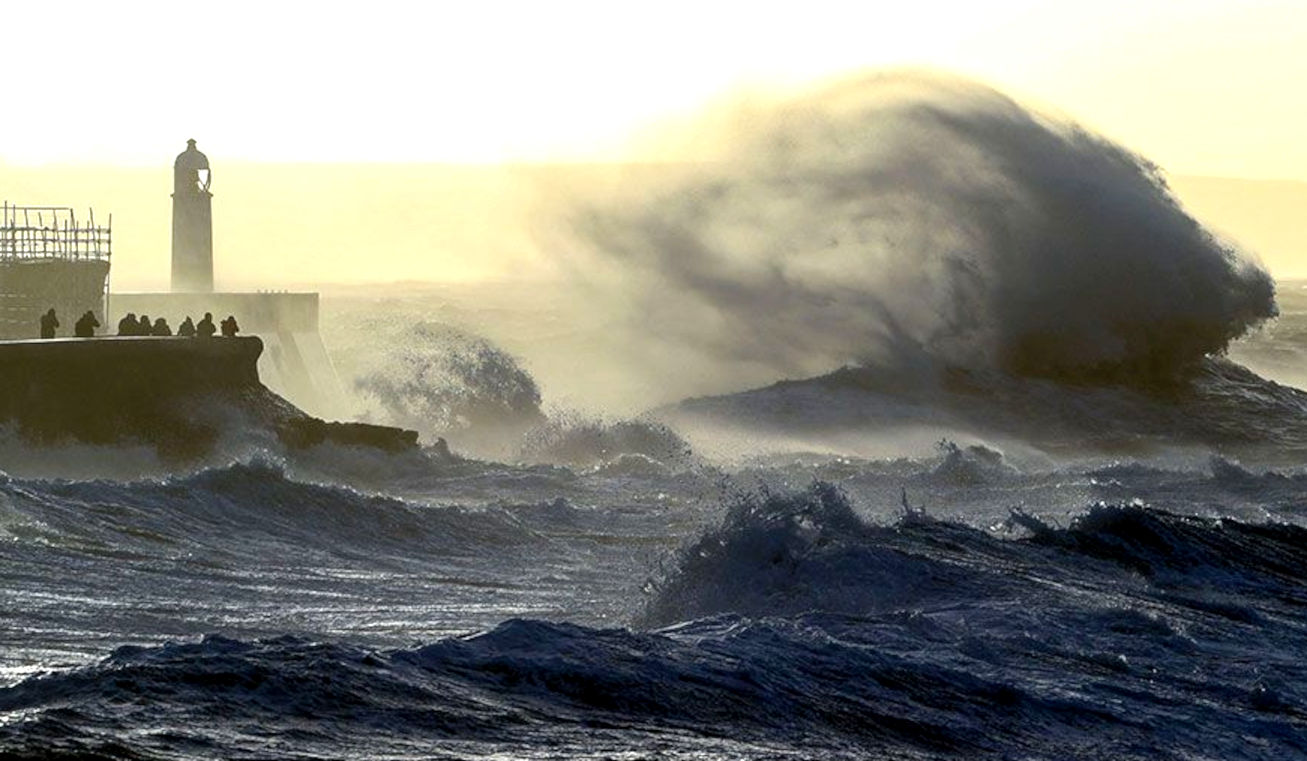 Storm winds come from mainly from the west